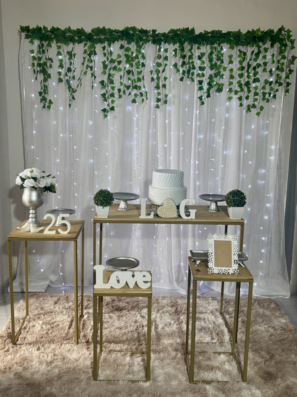 Cortina de Led Prata - Shalom Festas Pegue e Monte 
