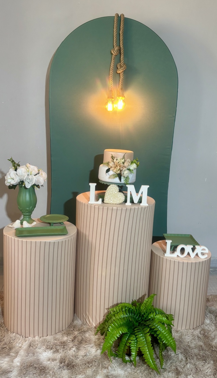 Romano Verde Menta/ Casamento / Noivado / Bodas - Shalom Festas Pegue e Monte 