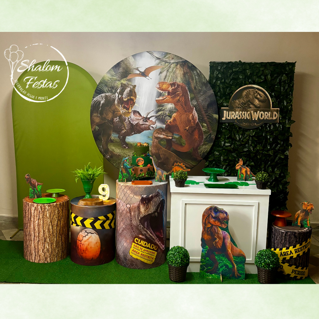 Dinossauro Jurassic Park 04 - Shalom Festas Pegue e Monte