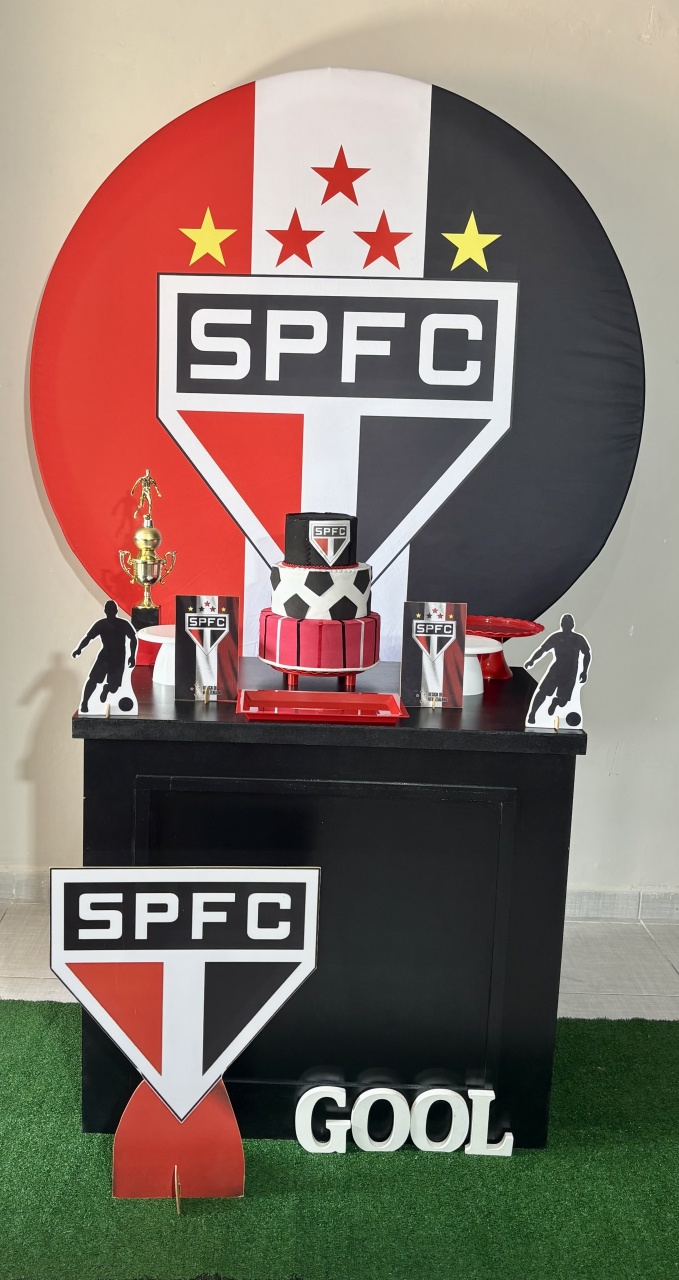 São Paulo Futebol Básico - Shalom Festas Pegue e Monte