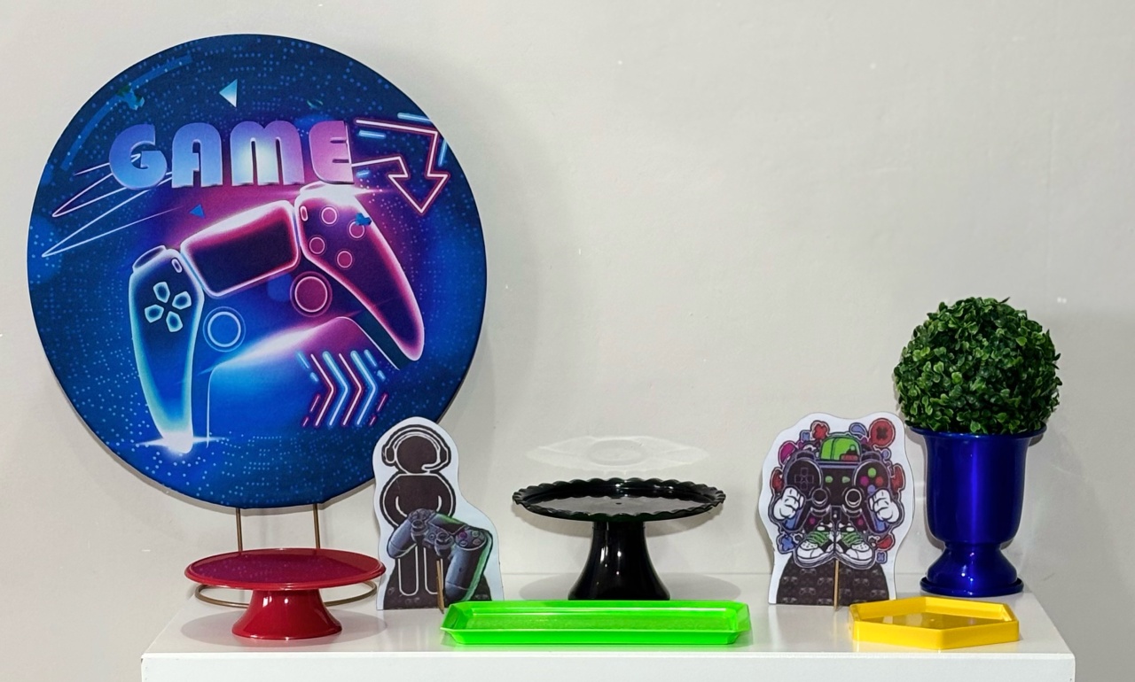 Mini Kit Vídeo Game - Shalom Festas Pegue e Monte 
