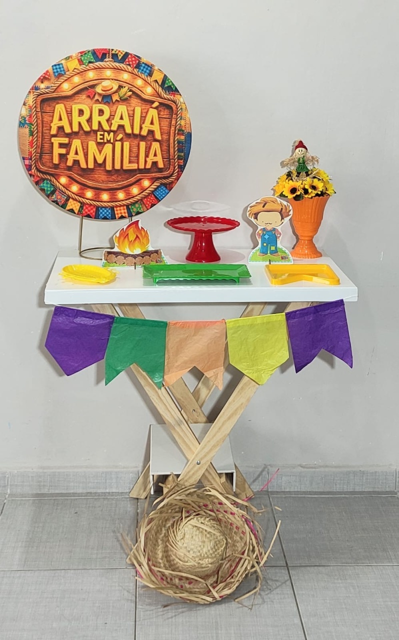 Mini Kit Junina 06 - Shalom Festas Pegue e Monte 