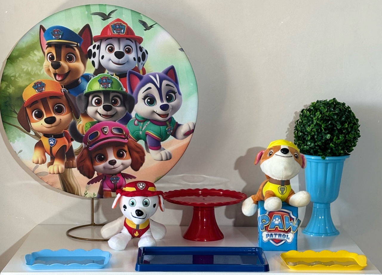 Mini Kit Patrulha Canina - Shalom Festas Pegue e Monte 