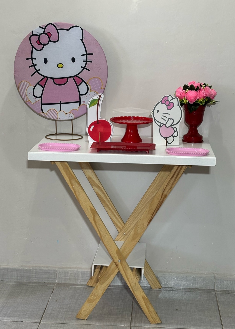 Mini Kit Hello Kitty 02 - Shalom Festas Pegue e Monte 