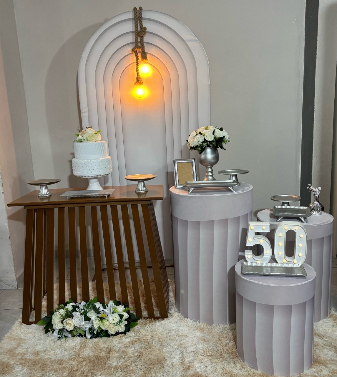 Decoração Prata - Shalom Festas Pegue e Monte