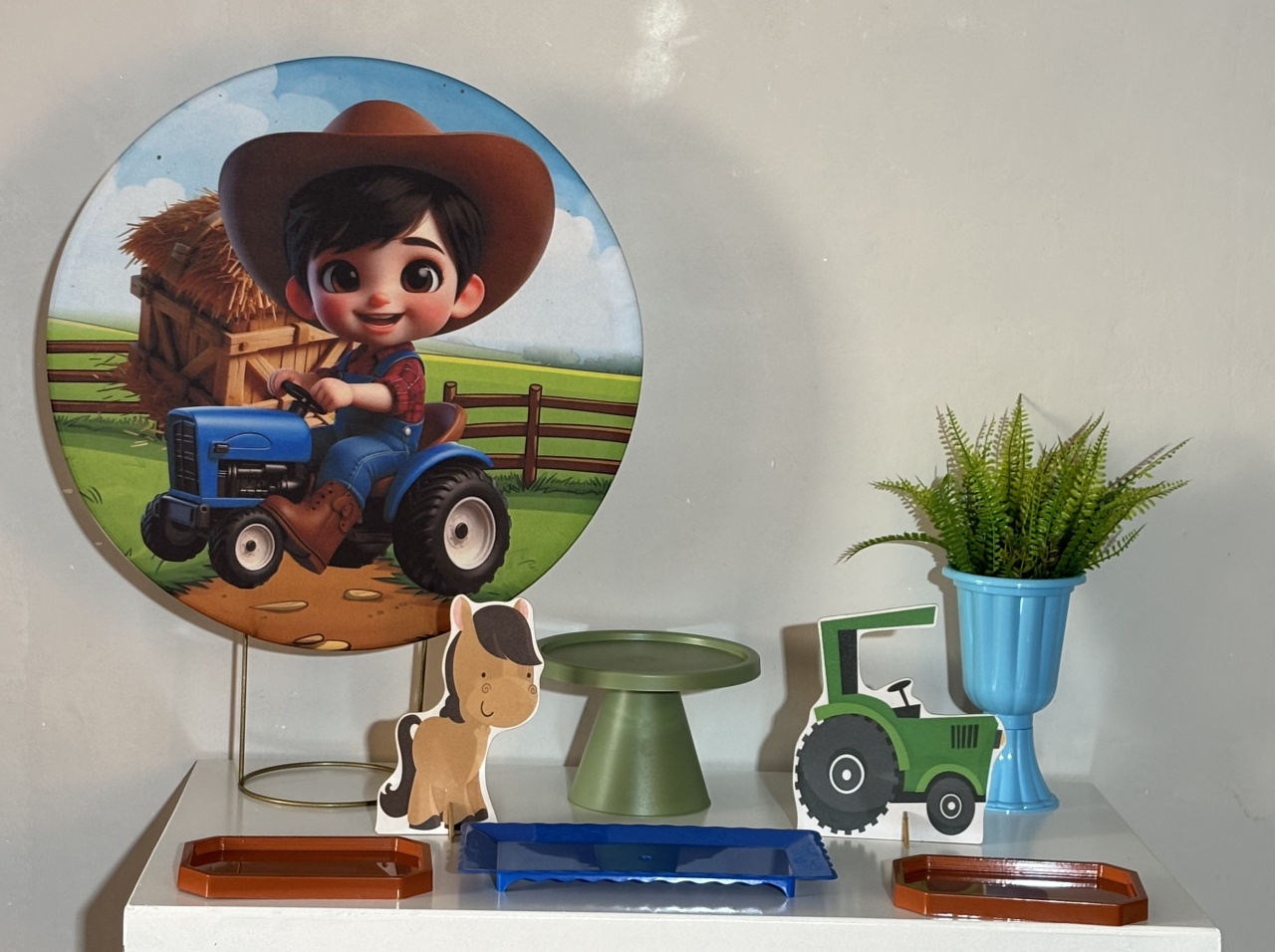 Mini Kit Fazendeiro 02 - Shalom Festas Pegue e Monte 