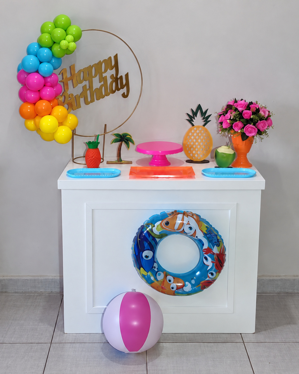 Mini Kit Pool Party - Shalom Festas Pegue e Monte 