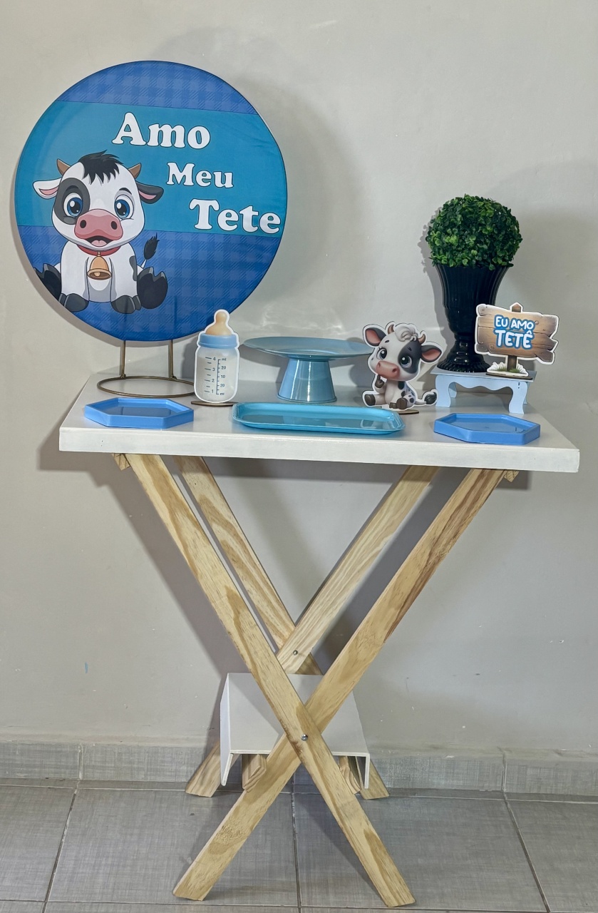 Mini Kit Amo Meu Tetê / Menino 02 - Shalom Festas Pegue e Monte 