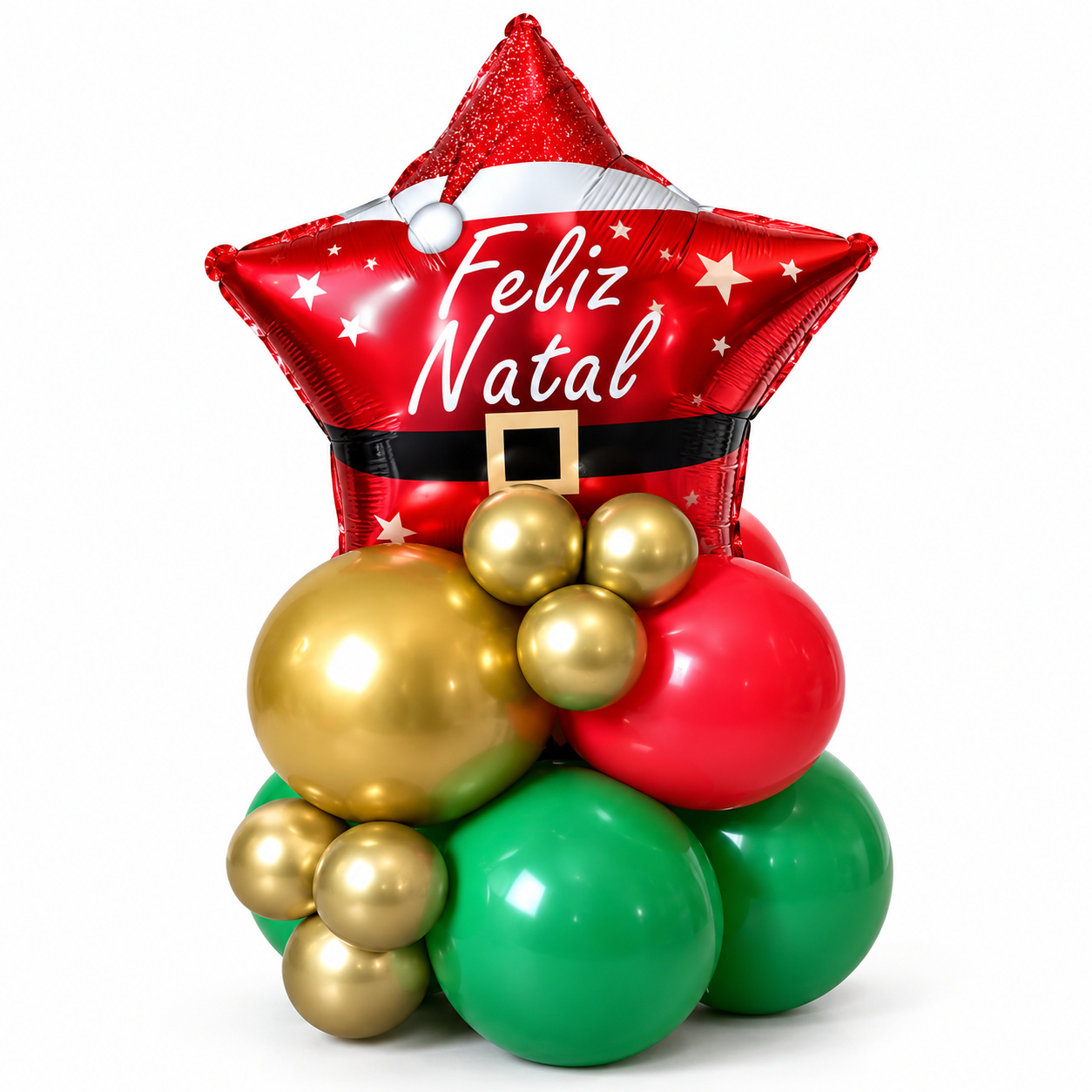 Arranjo Balão Natal - Shalom Festas Pegue e Monte 