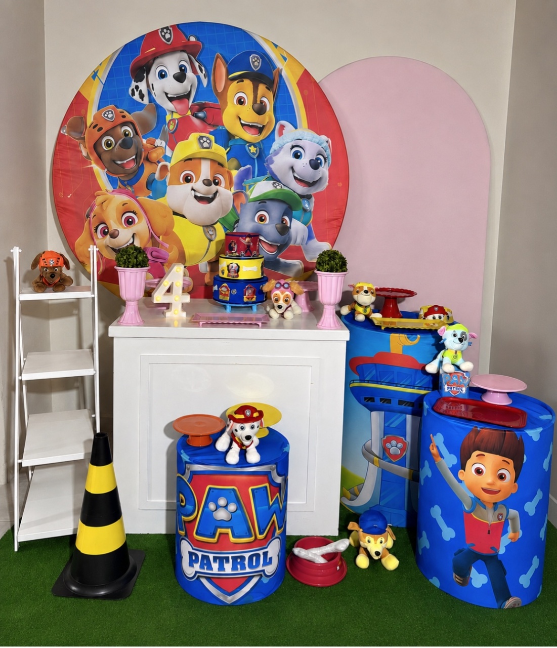 Patrulha Canina 04 Rosa - Shalom Festas Pegue e Monte 