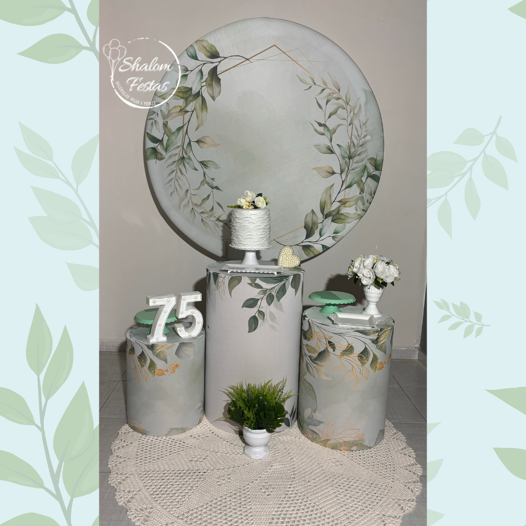 Verde Floral - Shalom Festas Pegue e Monte