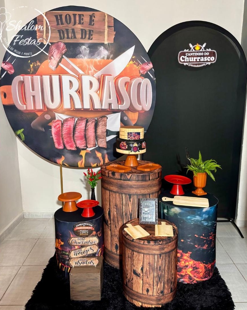 Churrasco 04 - Shalom Festas Pegue e Monte