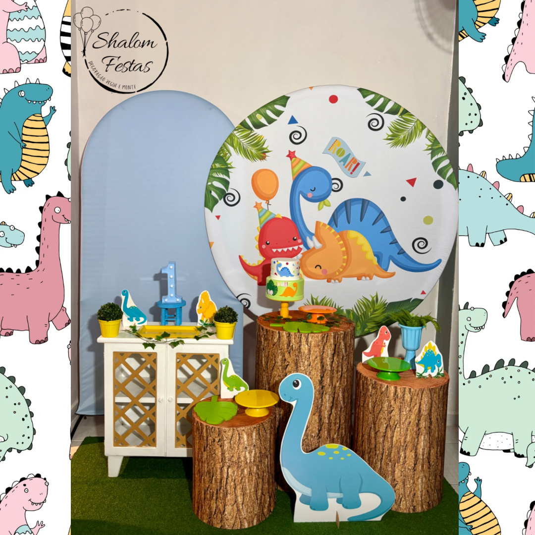 Dinossauro Baby 03 - Shalom Festas Pegue e Monte