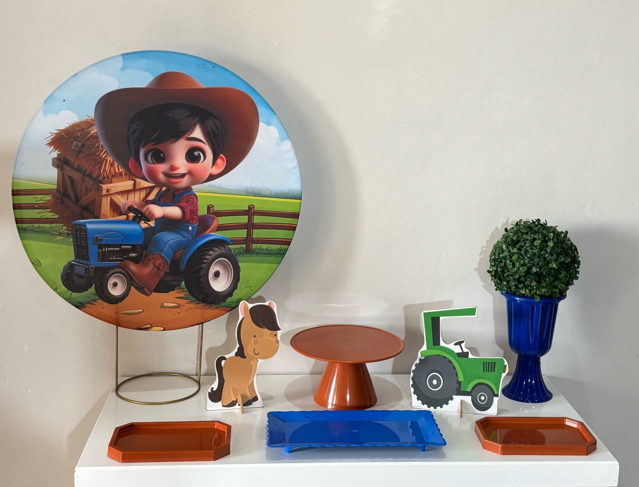 Mini Kit Fazendeiro 01 - Shalom Festas Pegue e Monte 