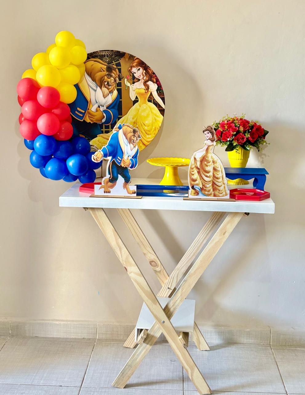 Mini Kit Bela E Fera 02 - Shalom Festas Pegue e Monte 