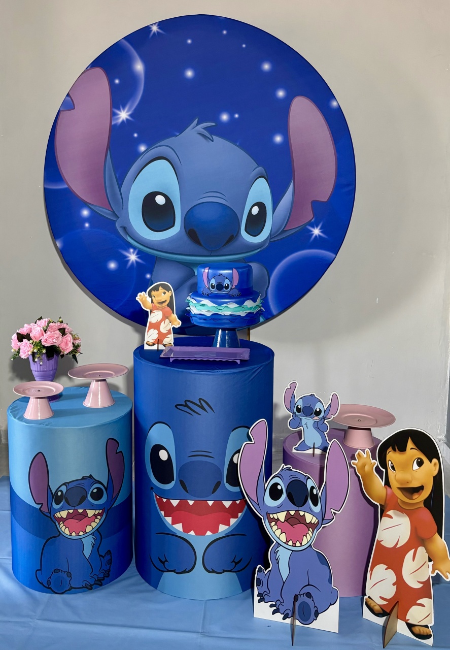 Lilo Stitch 01 - Shalom Festas Pegue e Monte