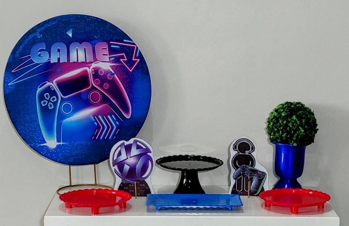 Mini Kit Vídeo Game 04 - Shalom Festas Pegue e Monte 