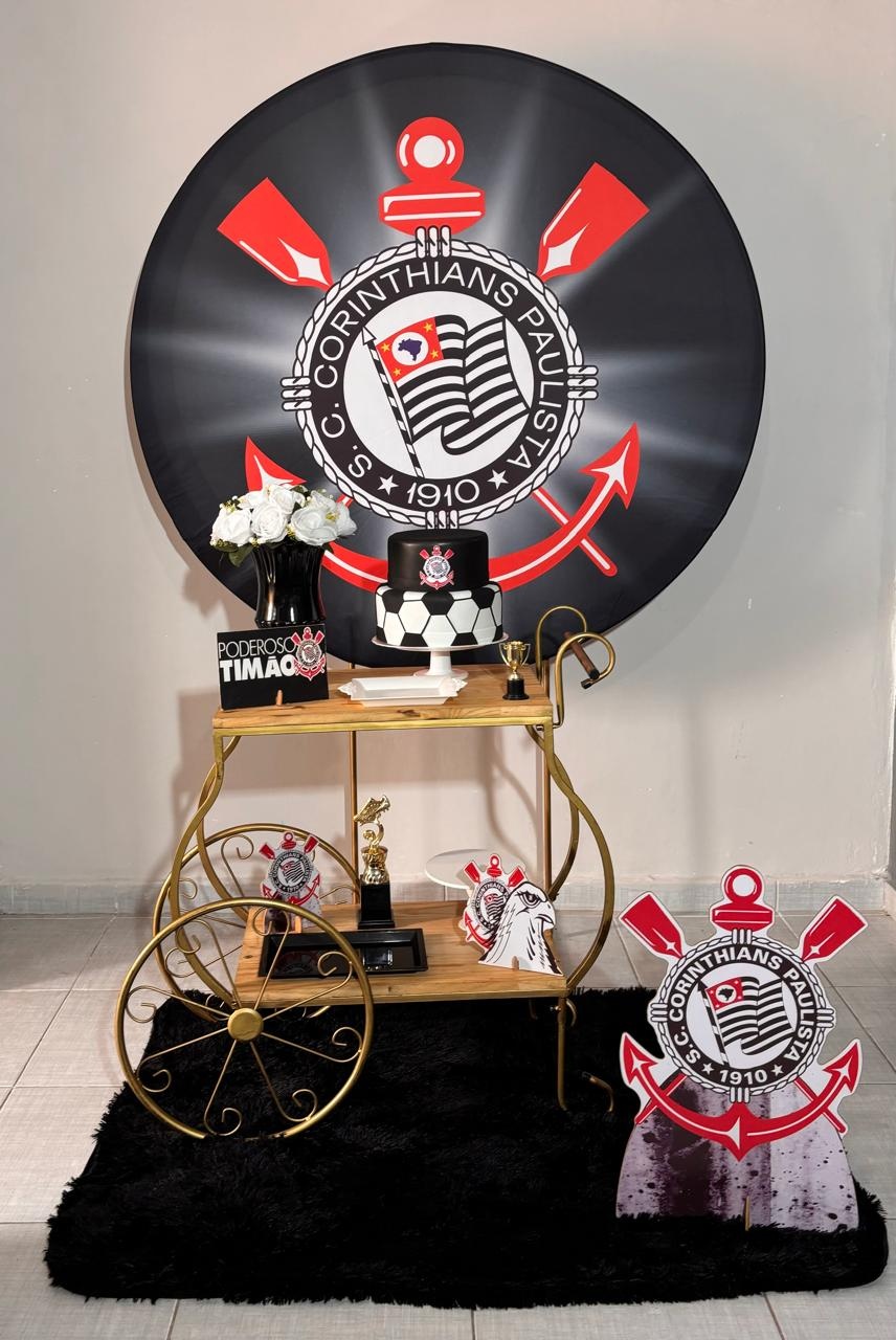 Corinthians Carrinho Chá / Futebol L 03 - Shalom Festas Pegue e Monte