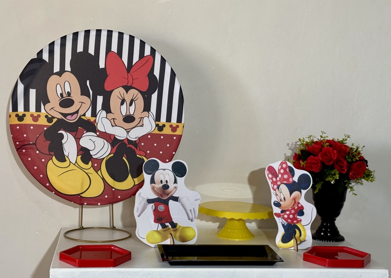 Mini Kits Mickey E Minnie 01 - Shalom Festas Pegue e Monte 