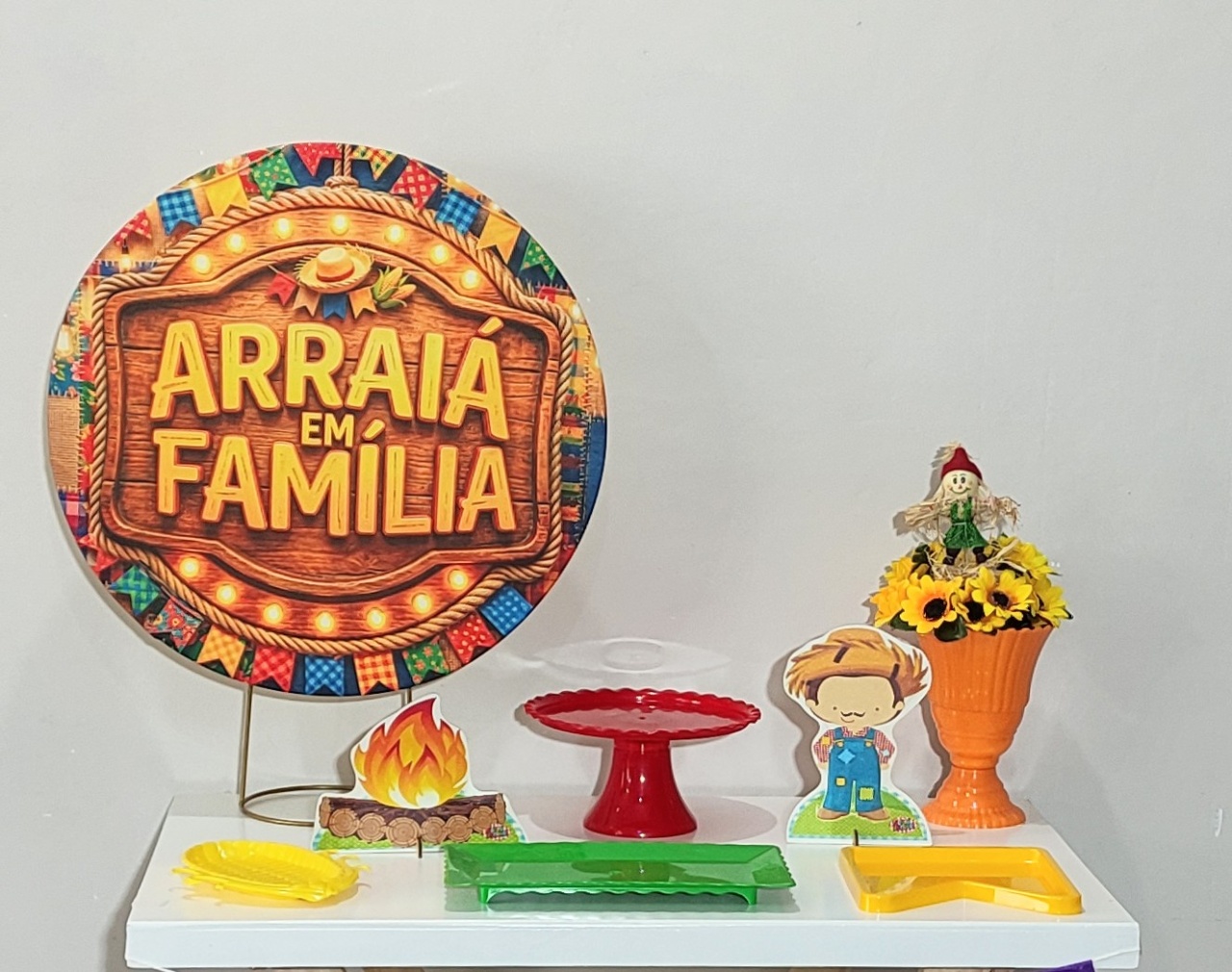 Mini Kit Junina - Shalom Festas Pegue e Monte 