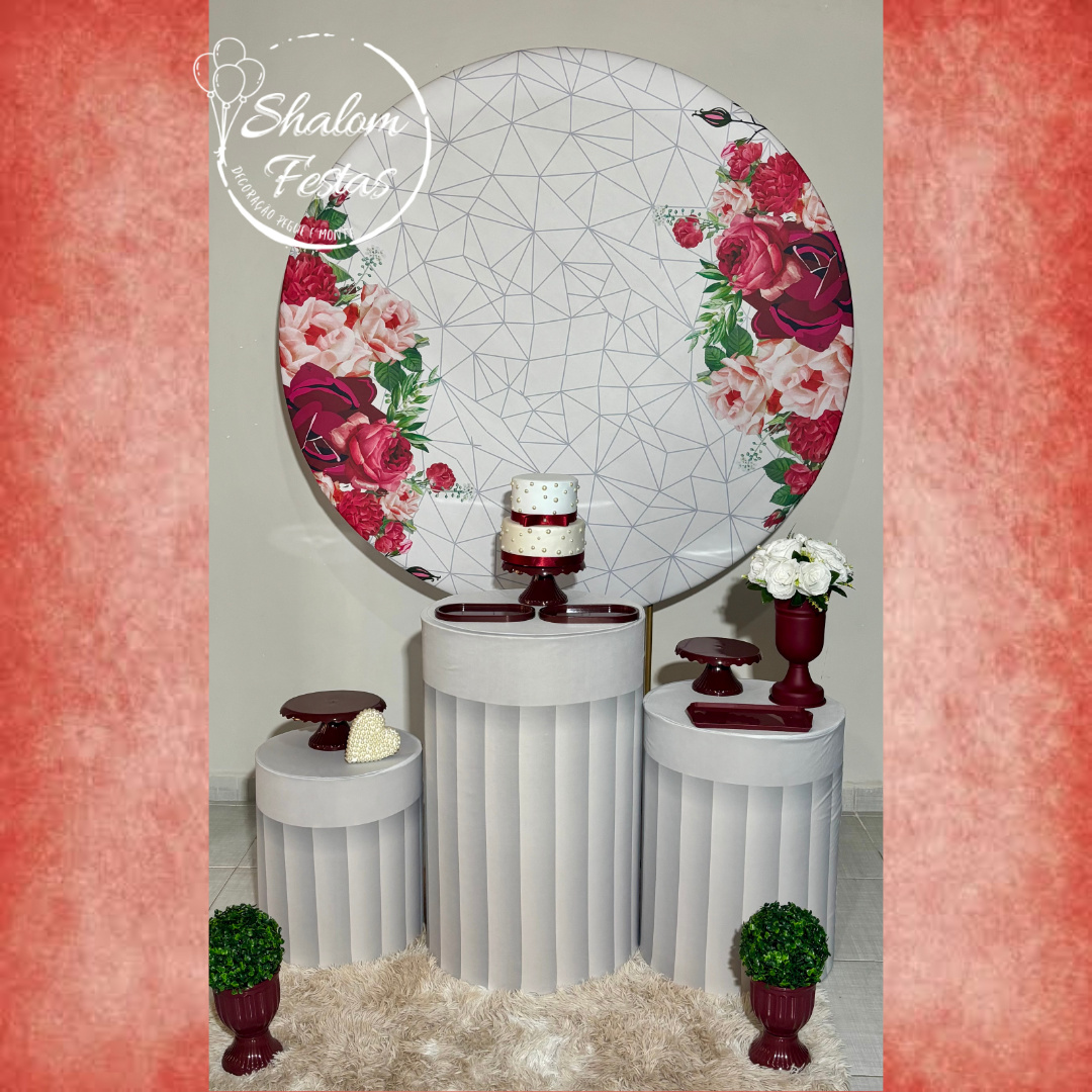 Floral Marsala 02 - Shalom Festas Pegue e Monte 