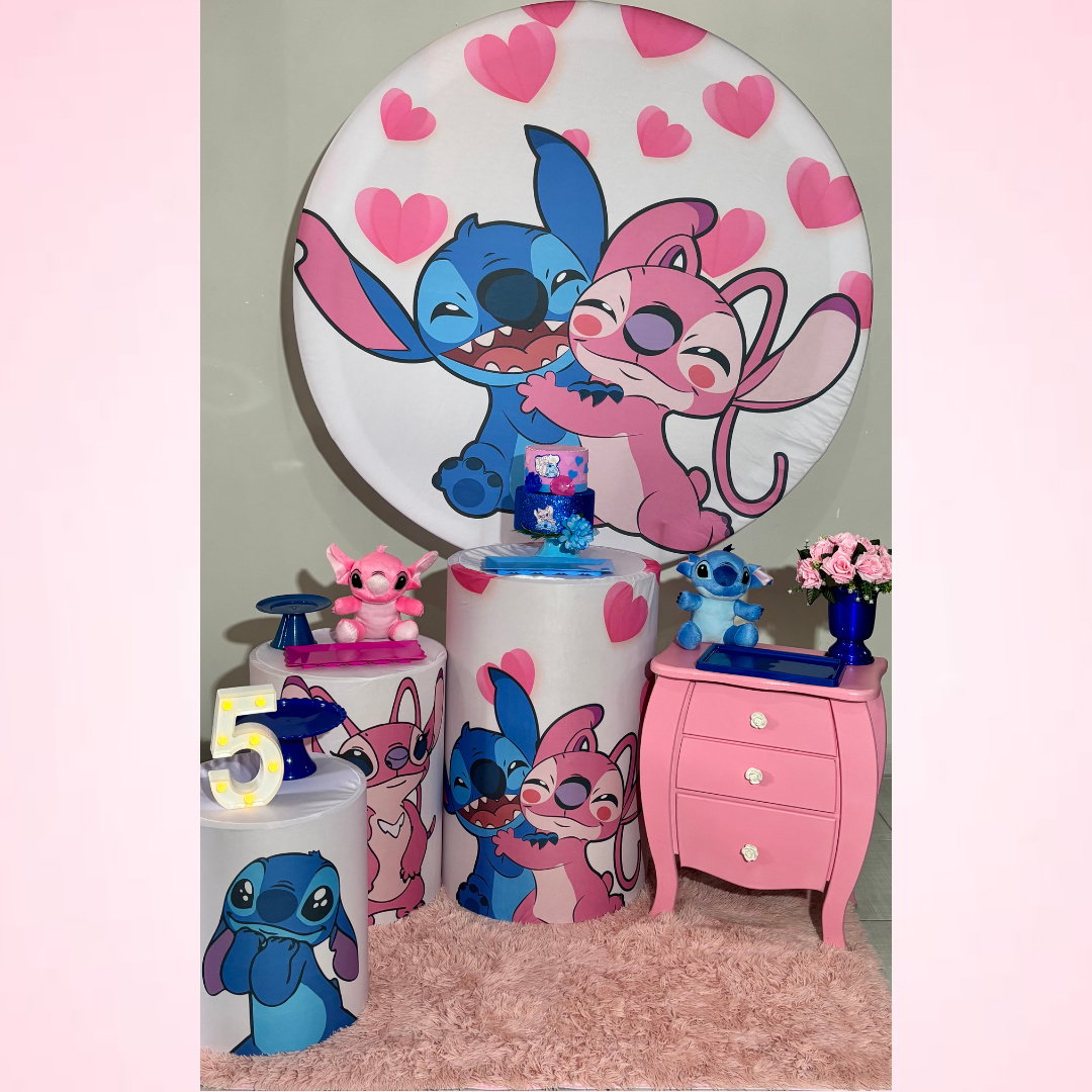 Lilo Stitch Angel 02 - Shalom Festas Pegue e Monte
