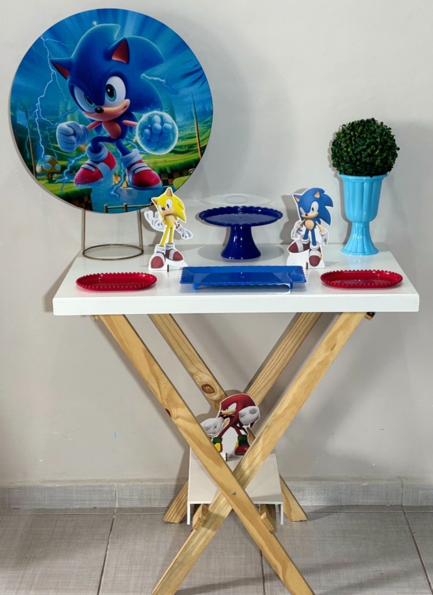 Mini Kit Sonic 04 - Shalom Festas Pegue e Monte 