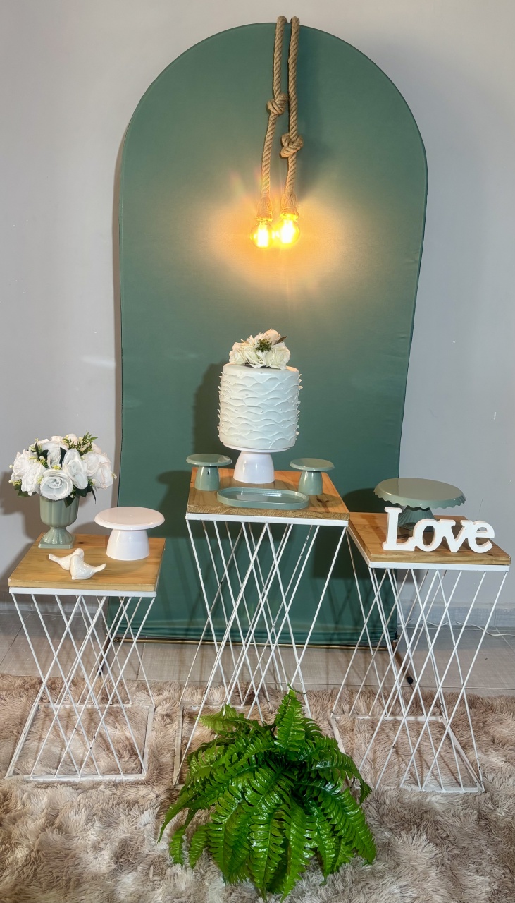 Romano Verde Menta / Casamento / Noivado / Bodas - Shalom Festas Pegue e Monte 