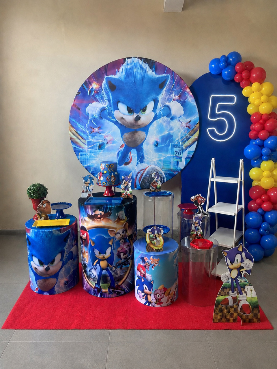 Sonic 11 / Com Balões - Shalom Festas Pegue e Monte 