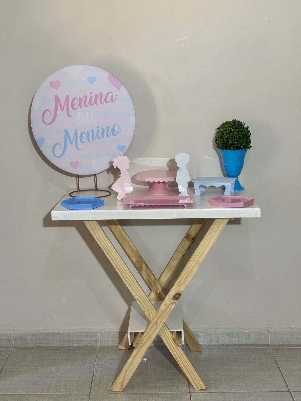 Mini Kit Chá Revelação 04 - Shalom Festas Pegue e Monte 