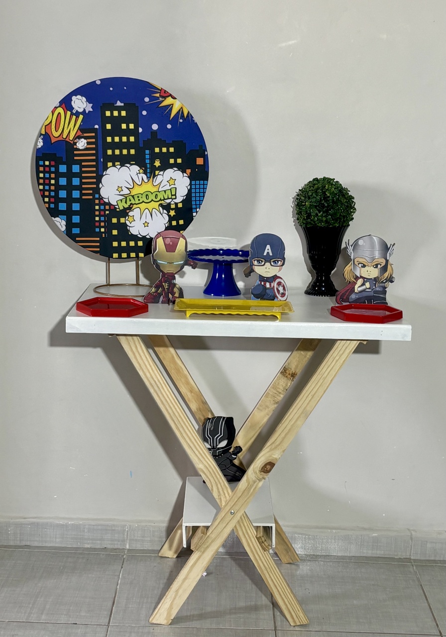 Mini Kit Herói Cute 02 - Shalom Festas Pegue e Monte 