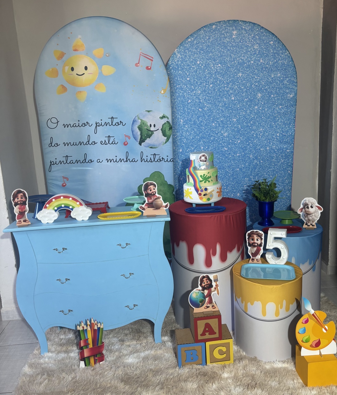 O Maior Pintor Do Mundo 004 - Shalom Festas Pegue e Monte
