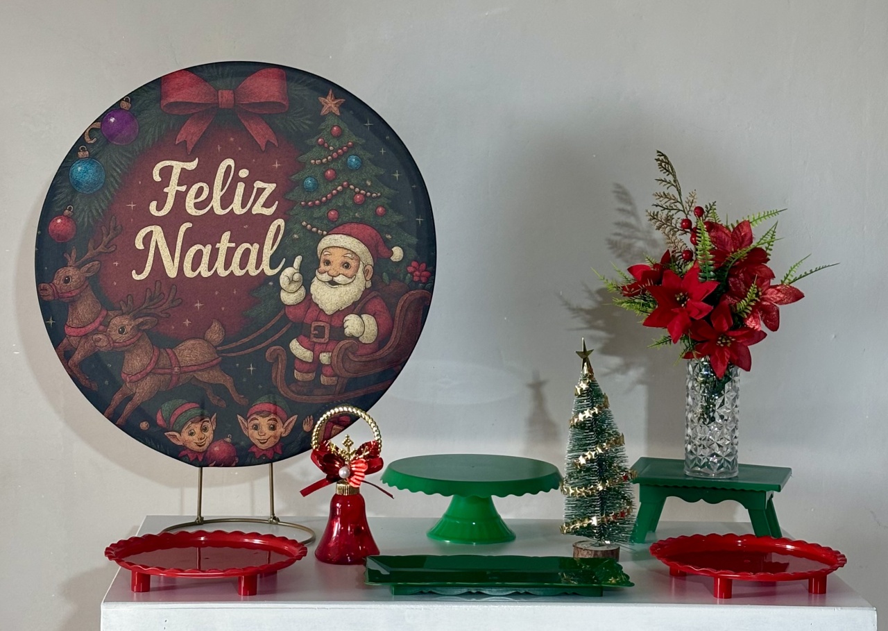 Mini Kit Natal 02 - Shalom Festas Pegue e Monte 