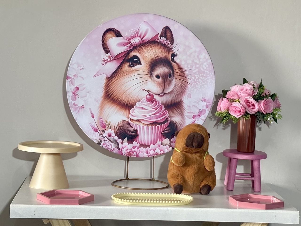 Capivara Mini Kit 02 - Shalom Festas Pegue e Monte 
