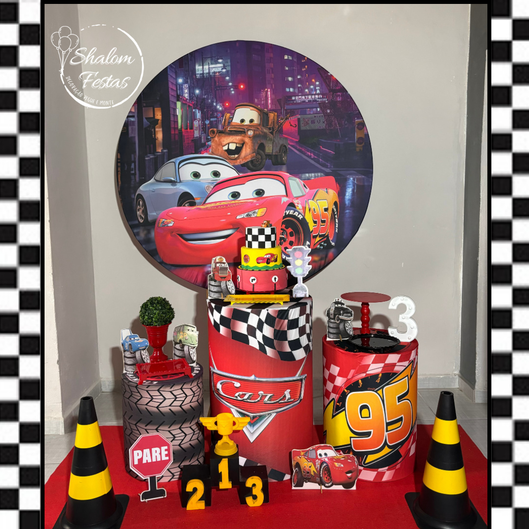 Carros Disney 01 - Shalom Festas Pegue e Monte