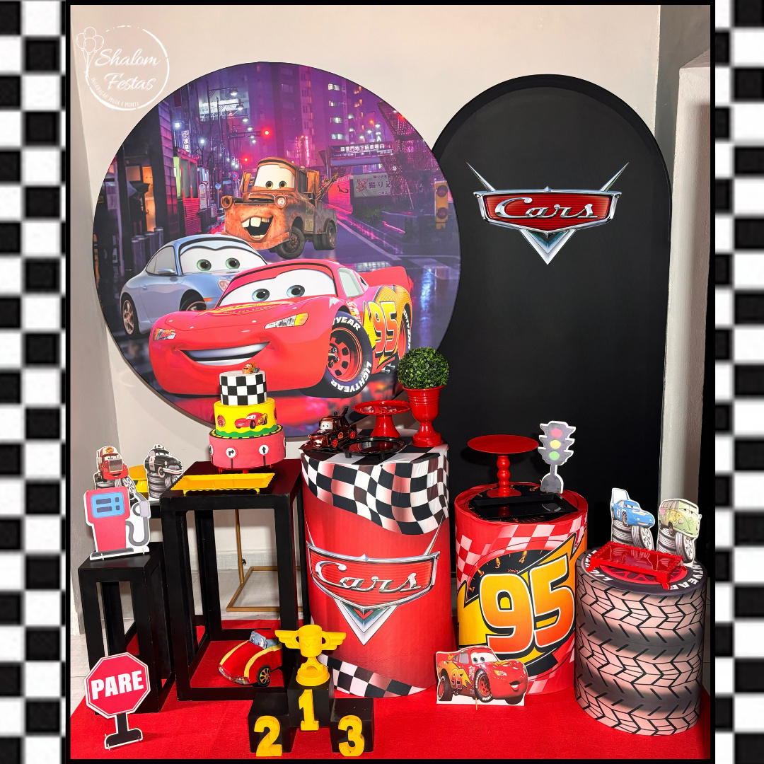 Carros Disney 05 - Shalom Festas Pegue e Monte