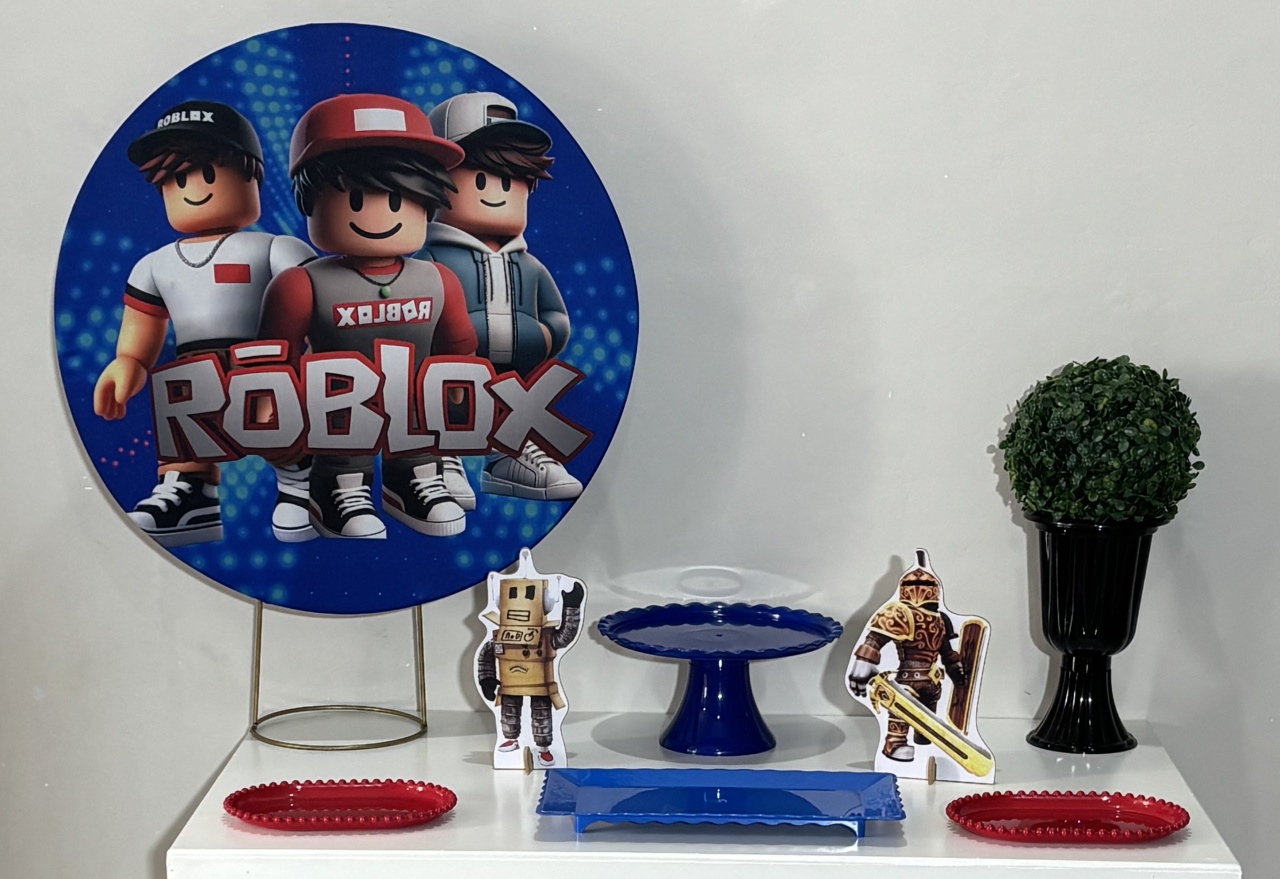 Mini Kit Roblox - Shalom Festas Pegue e Monte 