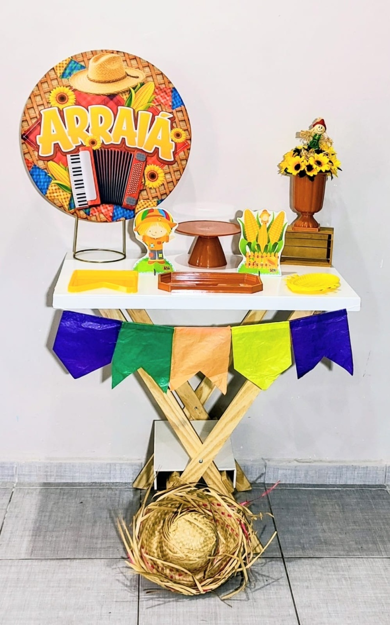 Mini Kit Junina 05 - Shalom Festas Pegue e Monte 