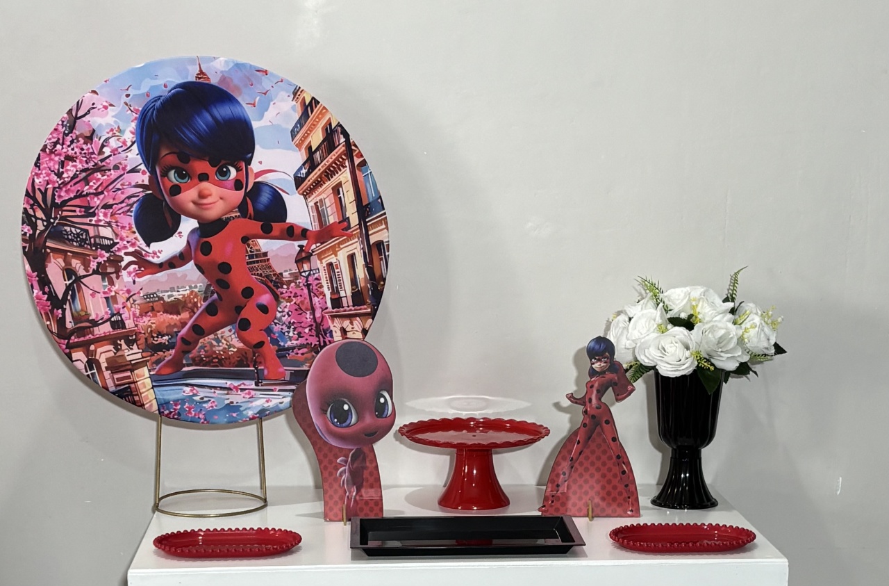 Mini Kit Ladybug 01 - Shalom Festas Pegue e Monte 