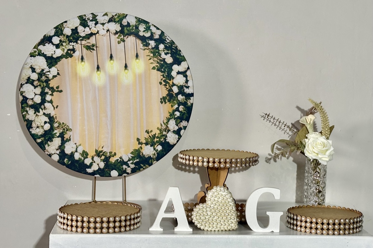 Mini Kit Floral Lâmpadas Noivado 01 - Shalom Festas Pegue e Monte 
