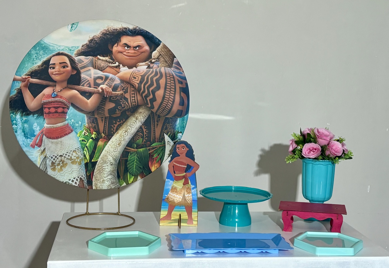 Mini Kit Moana 01 - Shalom Festas Pegue e Monte 