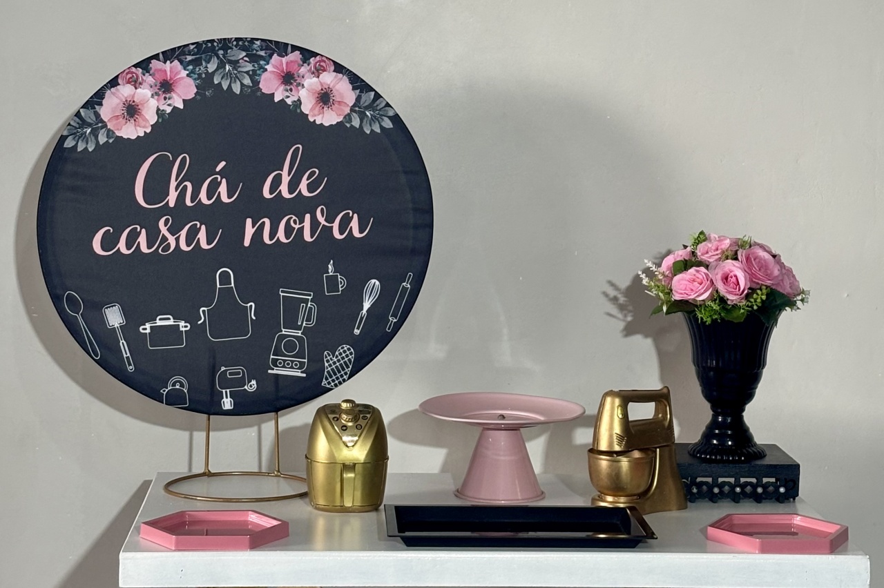 Mini Kit Casa Nova 02 Chá Cozinha - Shalom Festas Pegue e Monte