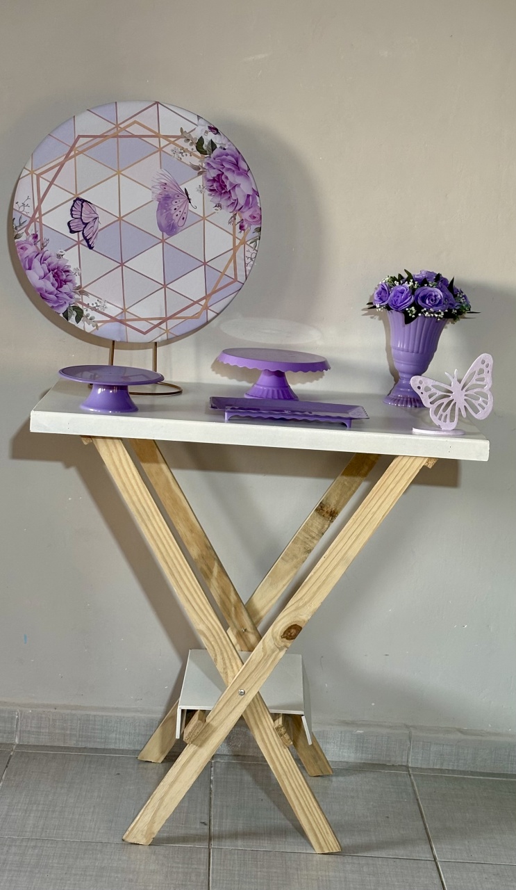 Mini Kit Lilás 04 - Shalom Festas Pegue e Monte 