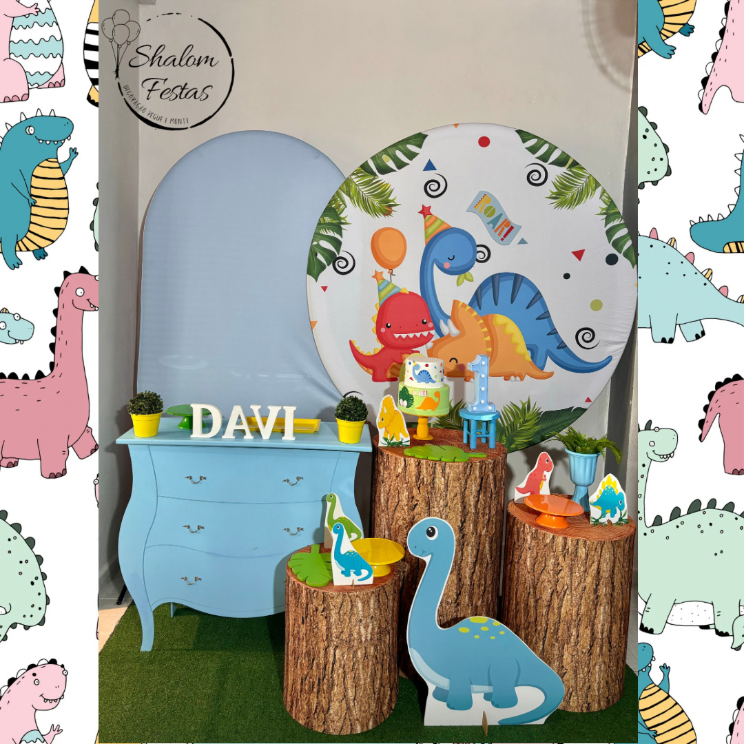 Dinossauro Baby 04 - Shalom Festas Pegue e Monte