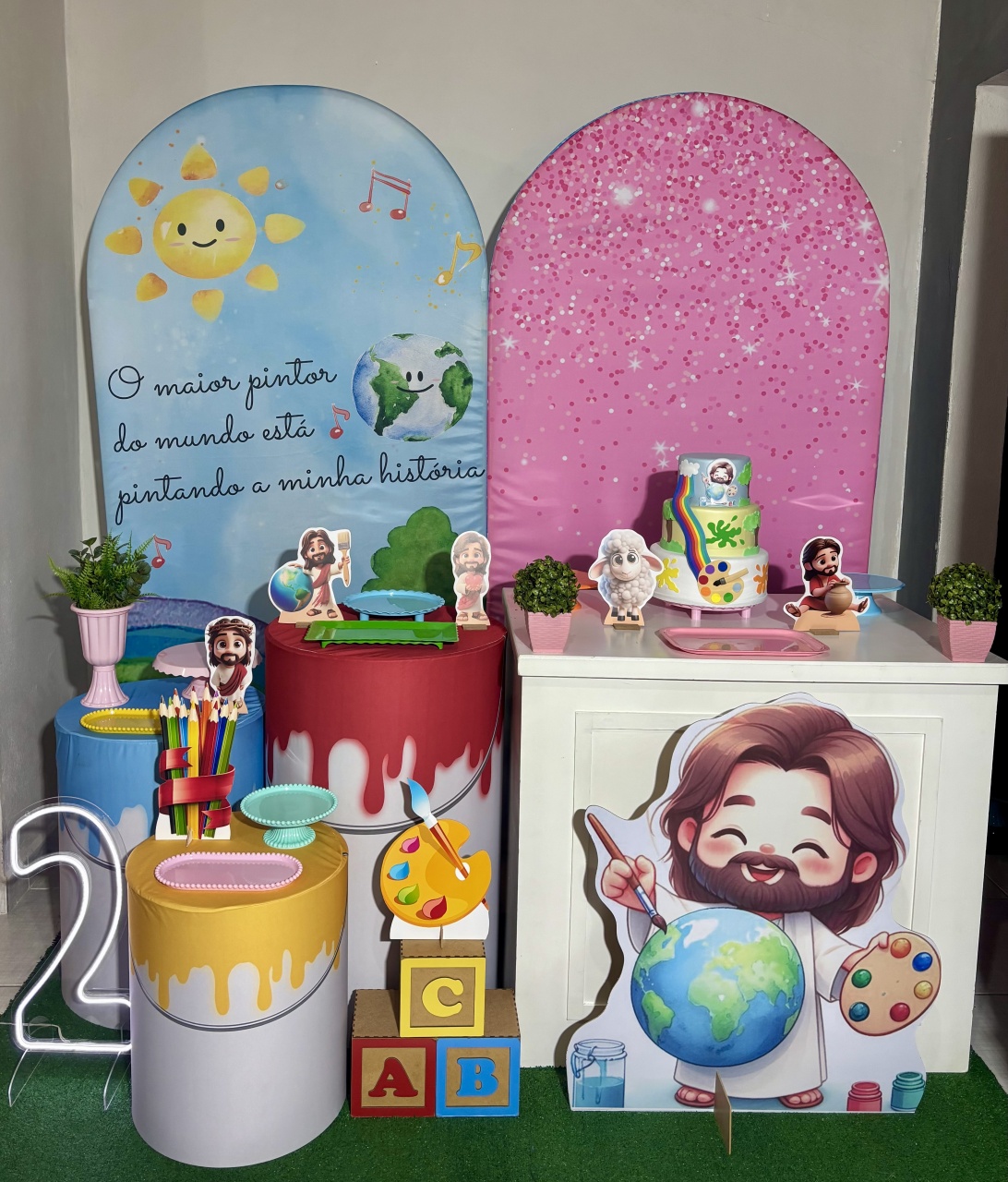 O Maior Pintor Do Mundo 04 - Shalom Festas Pegue e Monte