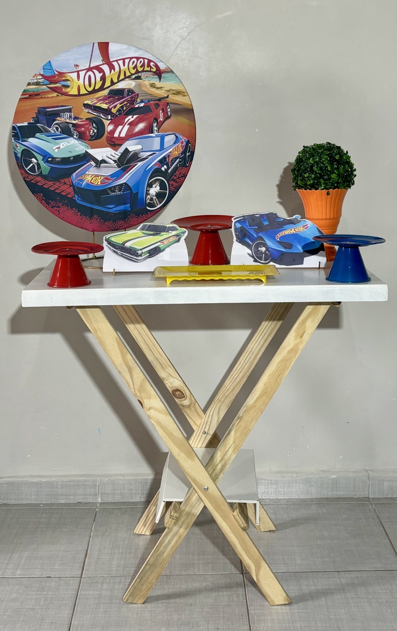 Mini Kit Hot Wheels 02 - Shalom Festas Pegue e Monte 