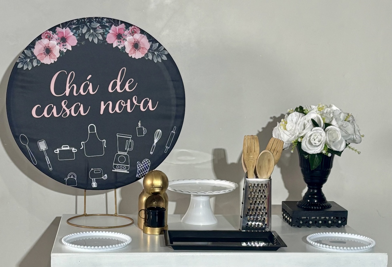 Mini Kit Casa Nova 04 Cha Cozinha - Shalom Festas Pegue e Monte