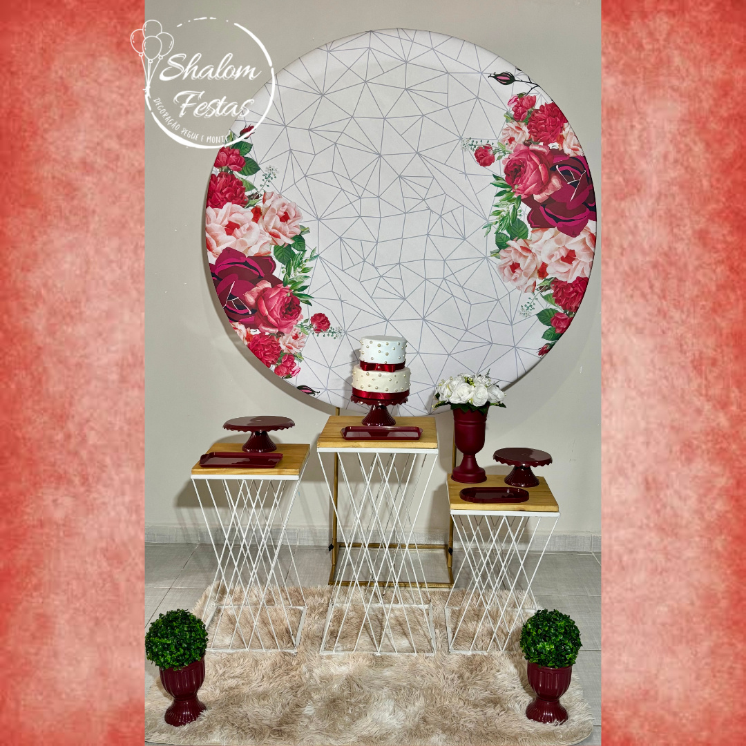 Floral Marsala 01 - Shalom Festas Pegue e Monte 