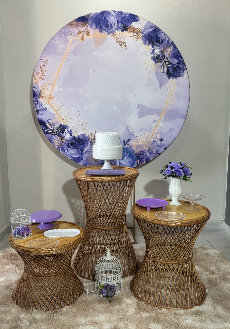 Floral Lilás Com Vimi - Shalom Festas Pegue e Monte 