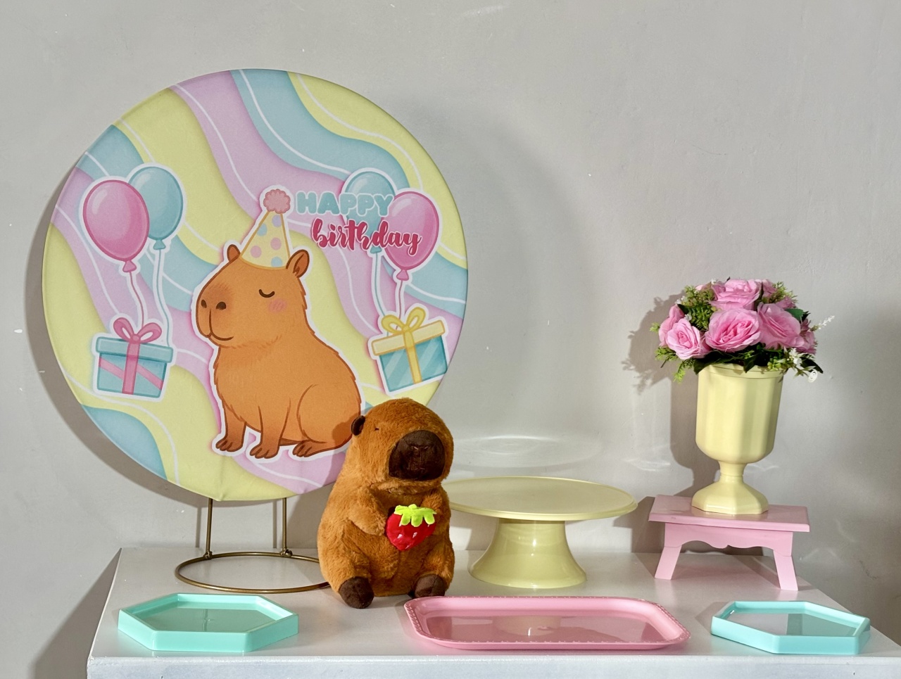 Mini Kit Capivara 05 - Shalom Festas Pegue e Monte 